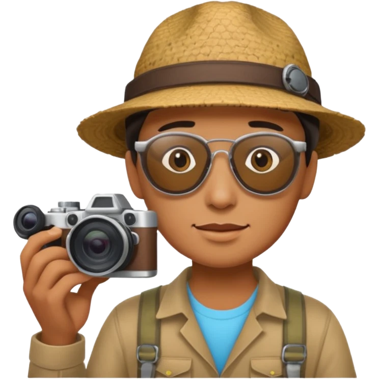 Site Photographer with Camera from Archaeology Team emoji