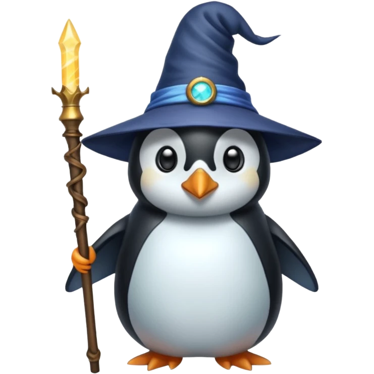 Penguin Wizard emoji