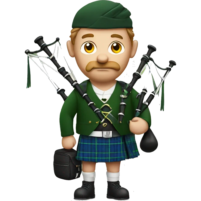 Scottish man with bag pipe emoji