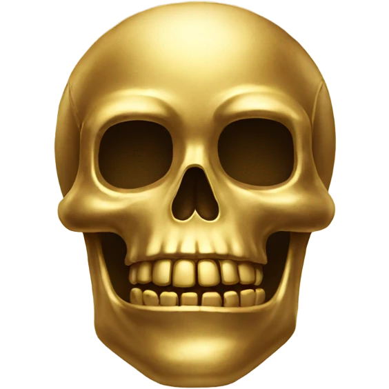 Gold skull emoji emoji