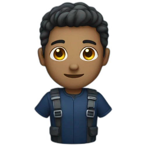 developer dark blue outfit emoji