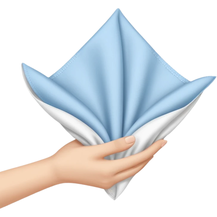 Hand with handkery emoji