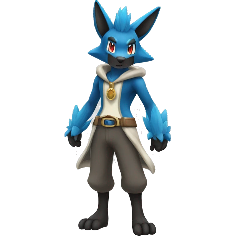 Lucario full body emoji