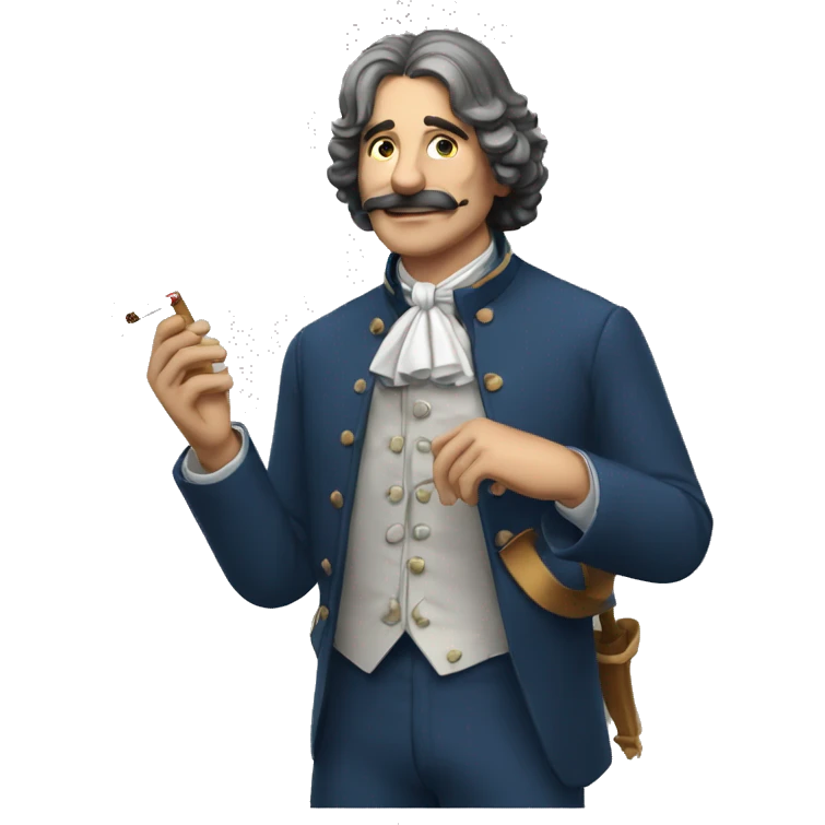 Benoît chevalier with cigarete emoji