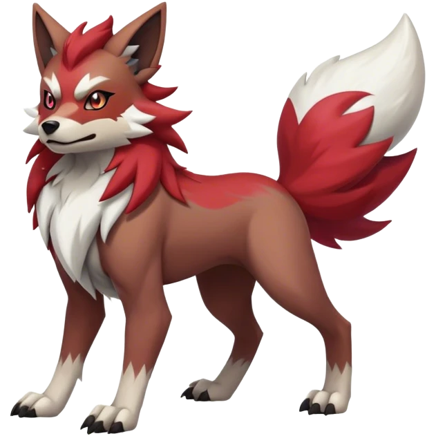 Zoroark-Lycanroc full body emoji