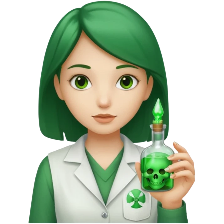 Gir trying to poison me her name tag  is denisa george emoji