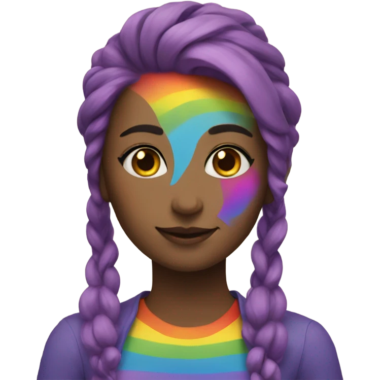 Rainbow girl emoji