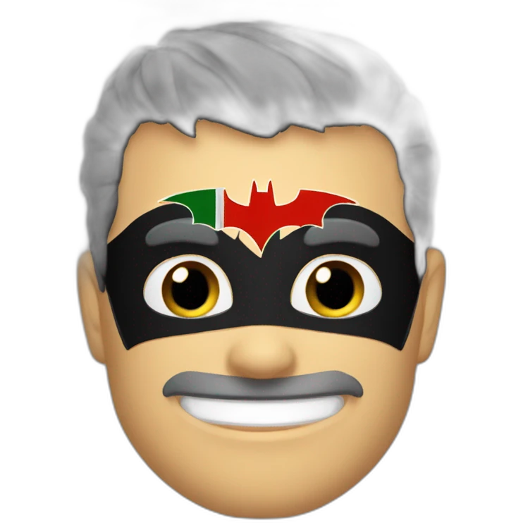 Batman with 🇵🇸 flag emoji