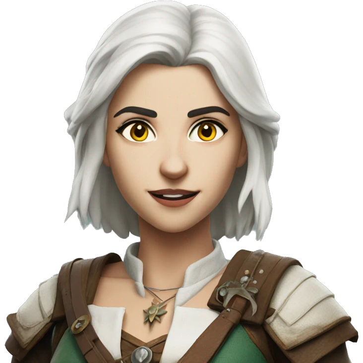 Ciri from the witcher emoji