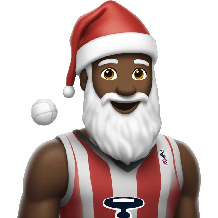 Spurs with Santa  emoji