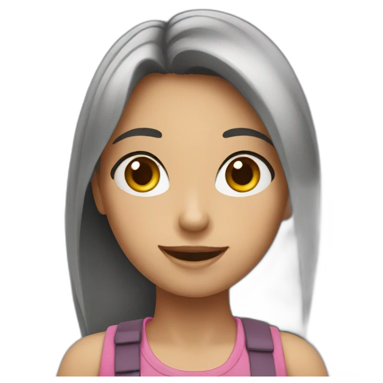 girl say hello emoji