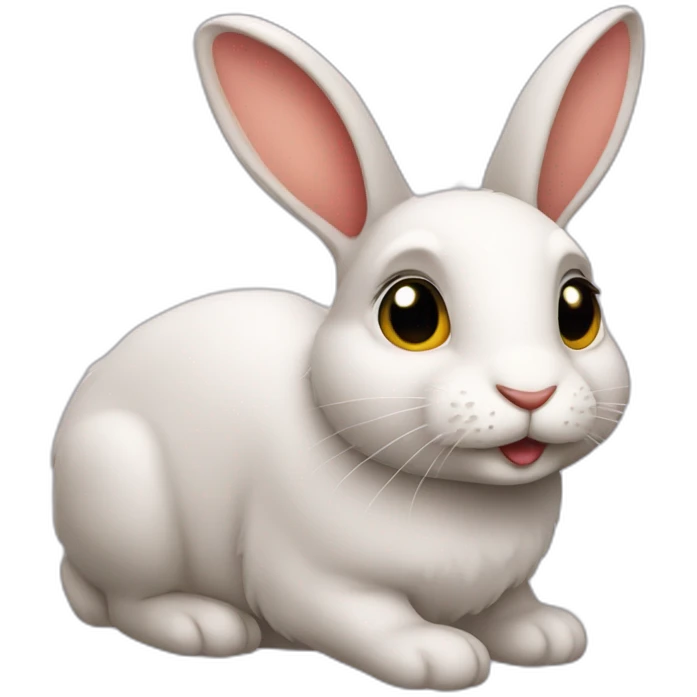 Rabbit coquette emoji