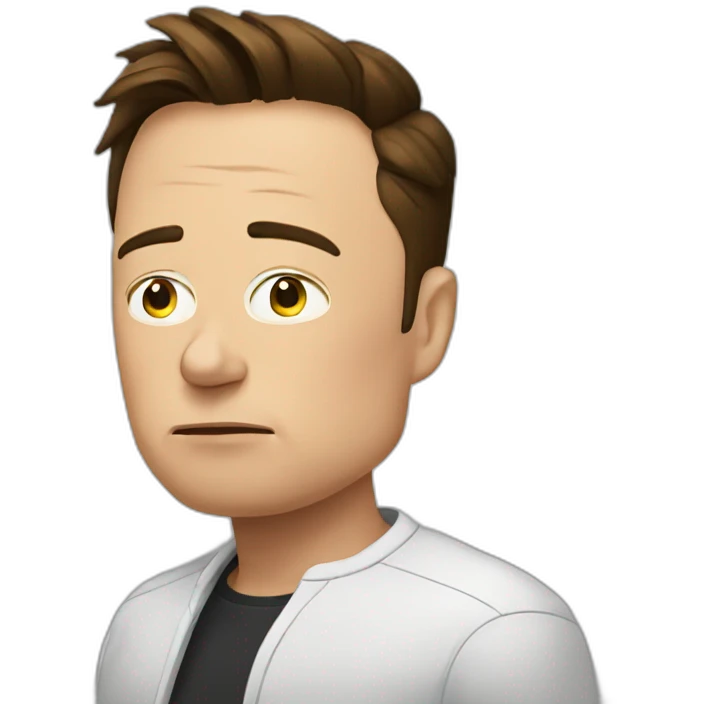 elon musk sad emoji