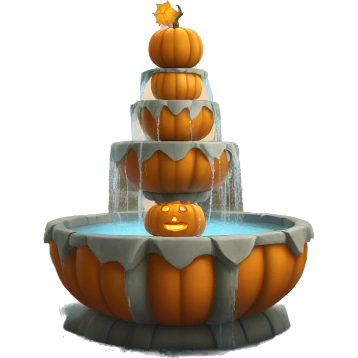 pumpkin fountain emoji