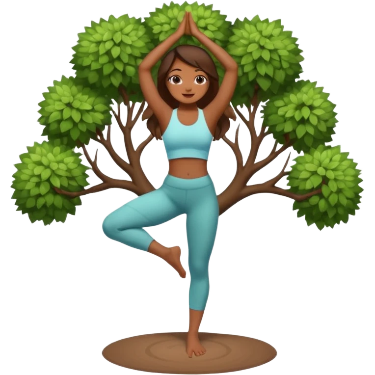 tree yoga poses Girl emoji