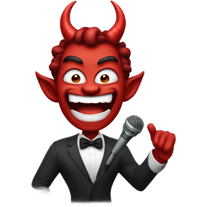 Devil mic drop emoji
