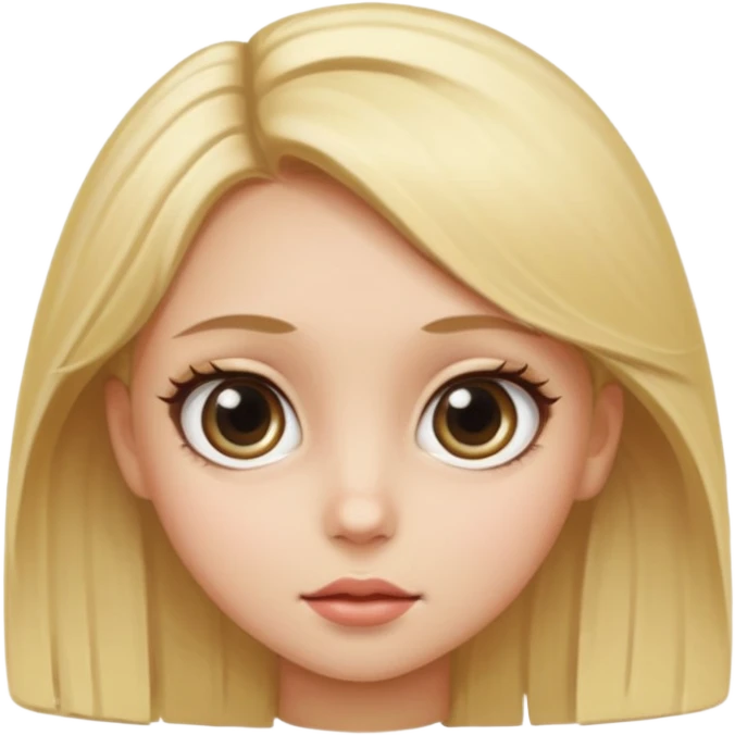 Big eye girl emoji