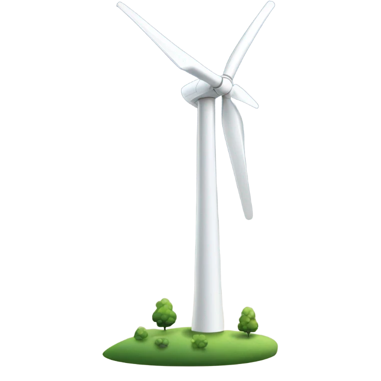 Wind turbine emoji