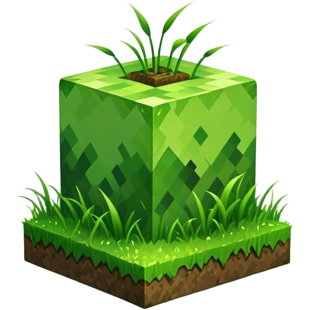 Minecraft grass block emoji
