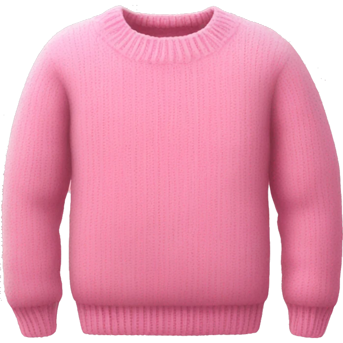 Pink cute sweater emoji