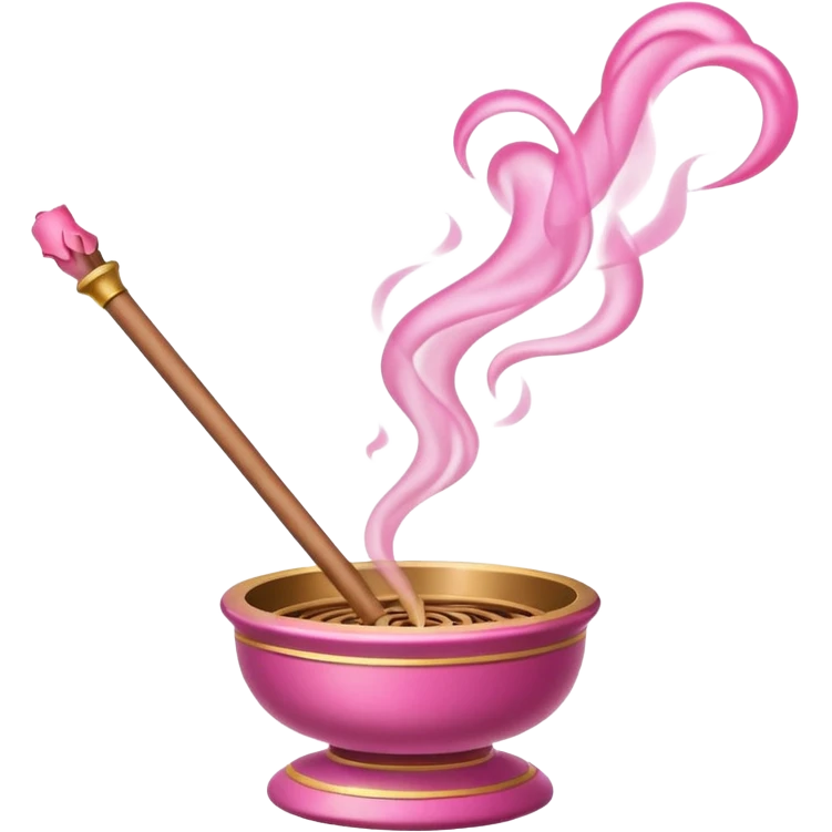 incense pink emoji