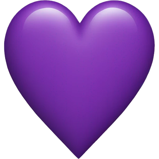 Purple heart  emoji