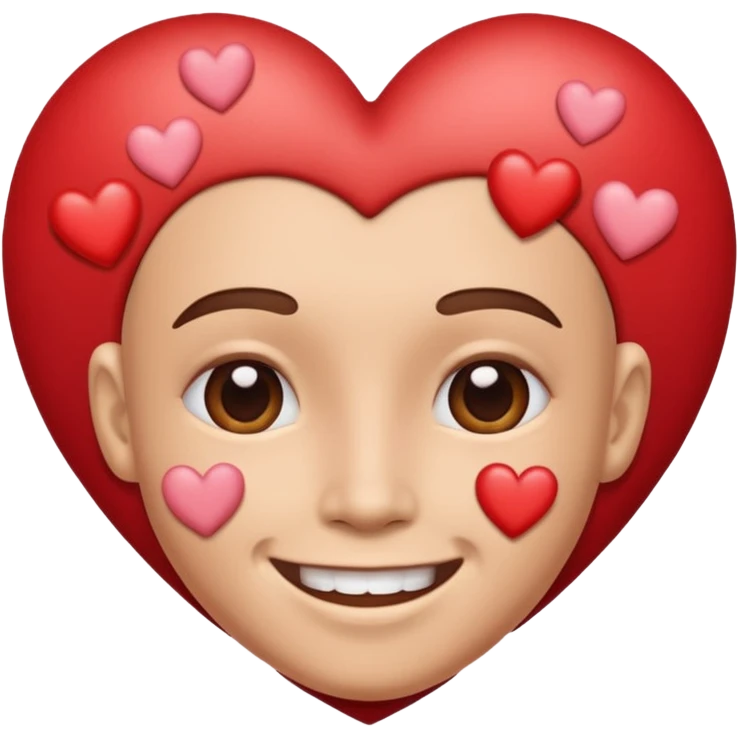 cara de corazones  emoji