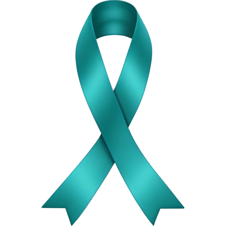 Teal ribbon emoji
