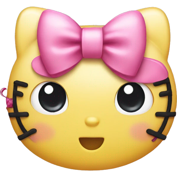 hello kitty bow emoji