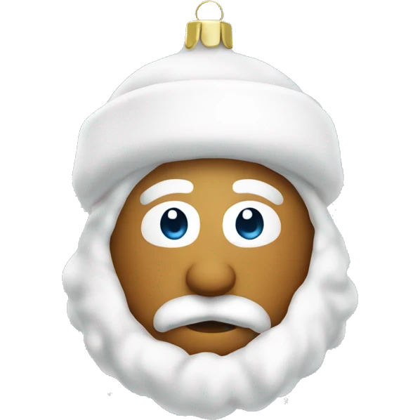 White Christmas decoration emoji