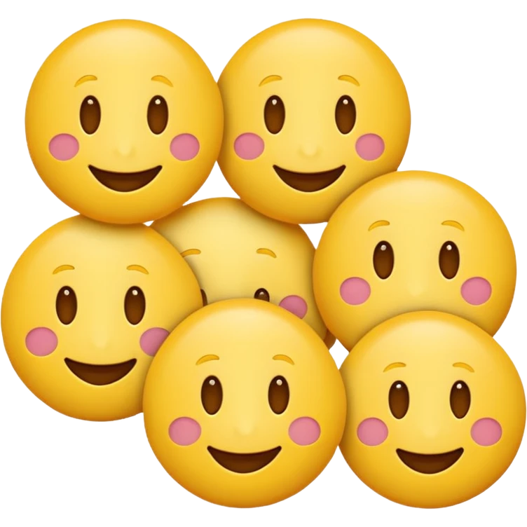Yellow round emojis with penises emoji