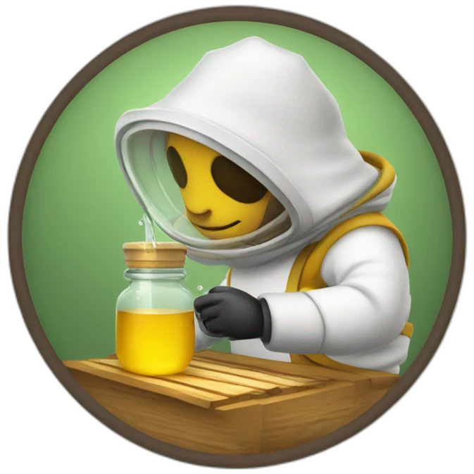 Beekeeper drinking hydromel emoji