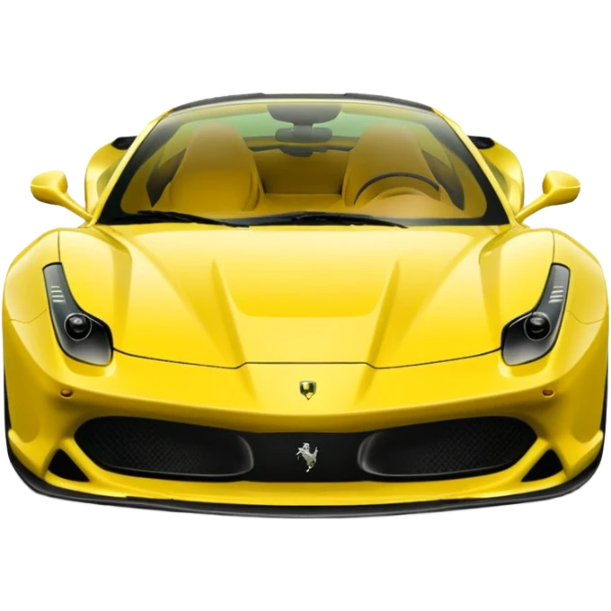 green and yellow ferrari emoji