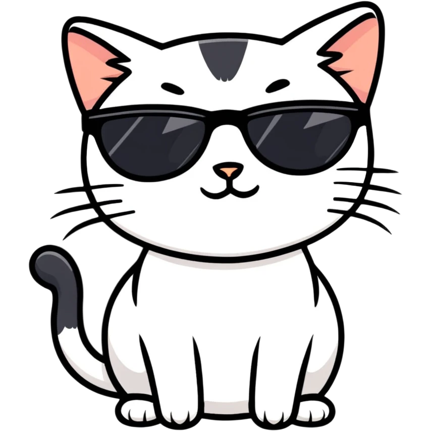 cat wearing sunglasses emoji