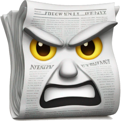 angry newspaper emoji
