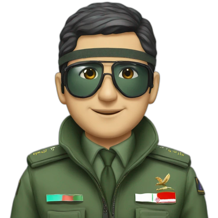Pilot of Iranian air force emoji