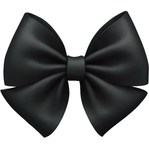 Black bow emoji