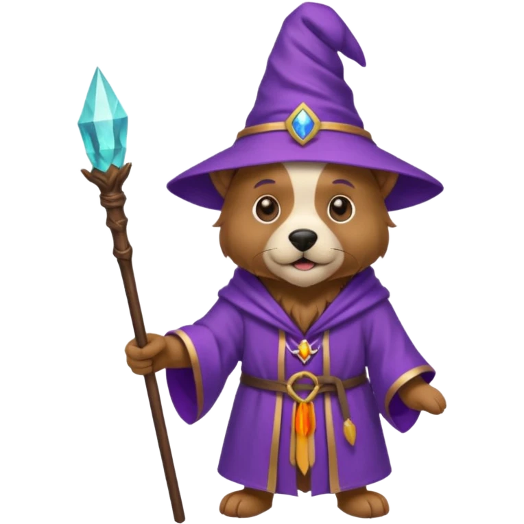 Dog wizard emoji