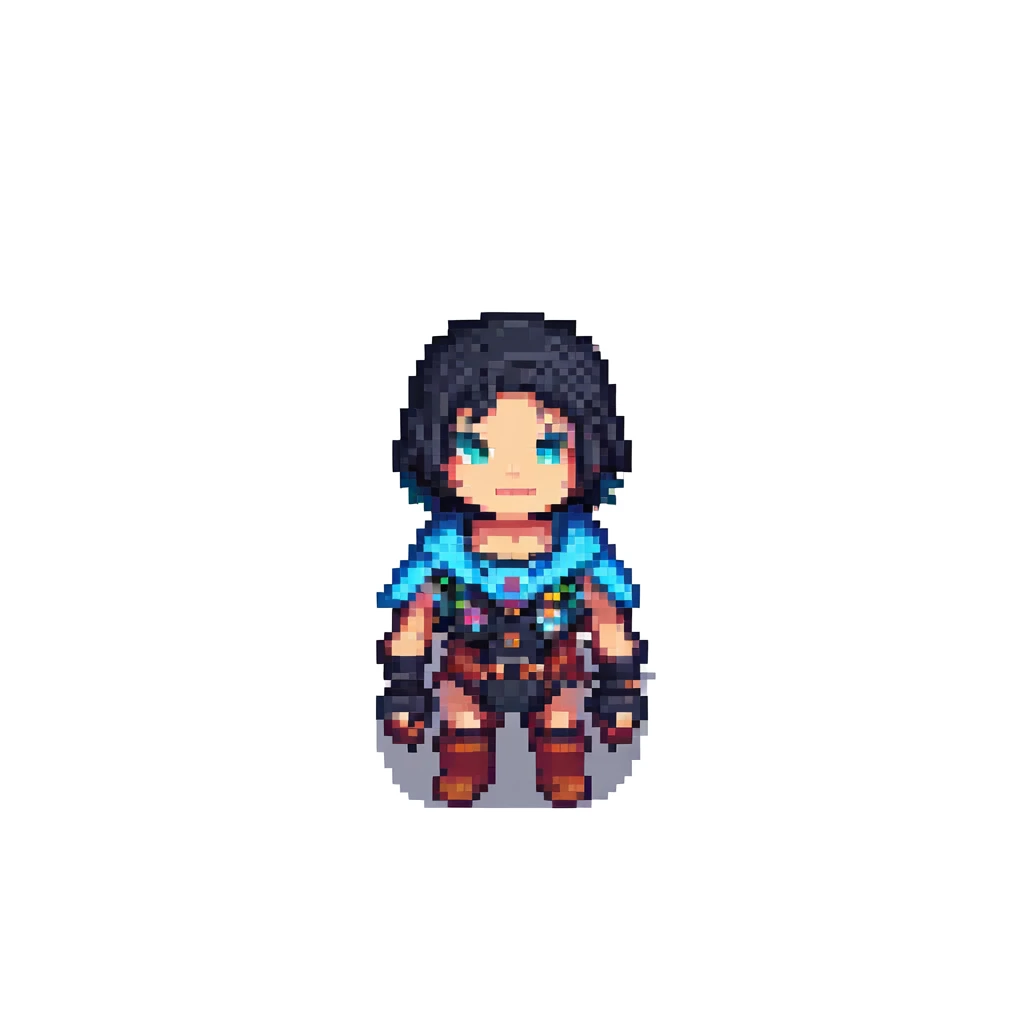scibidi character, pixel art style, simple background emoji