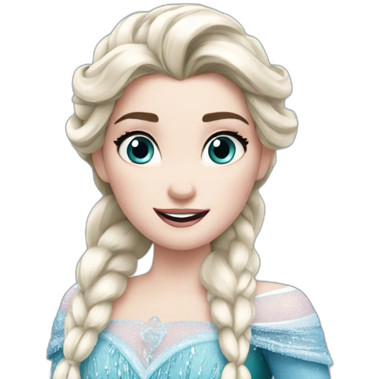 Elsa from frozen emoji
