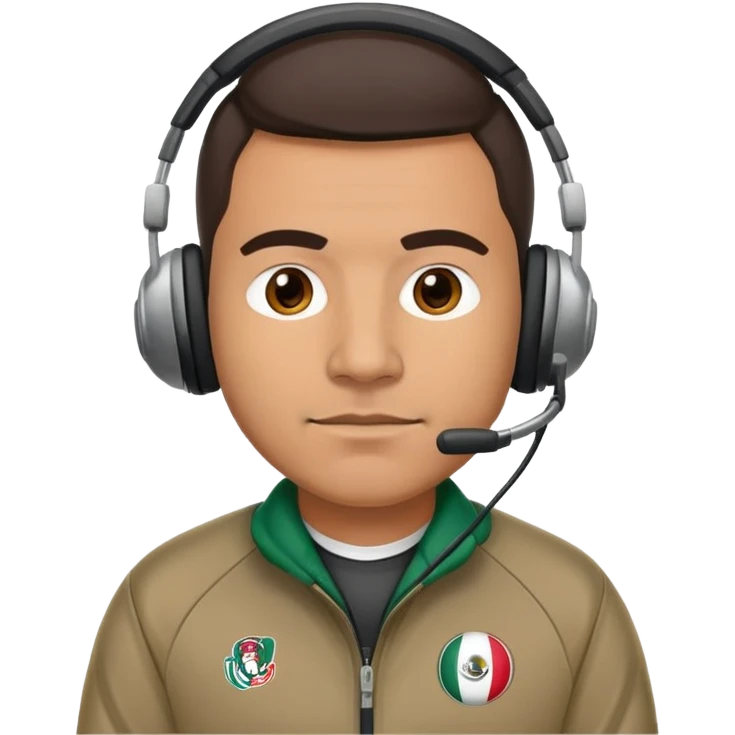 Mexican American football coach emoji