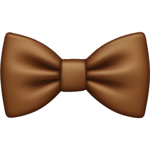 Brown bow tie emoji