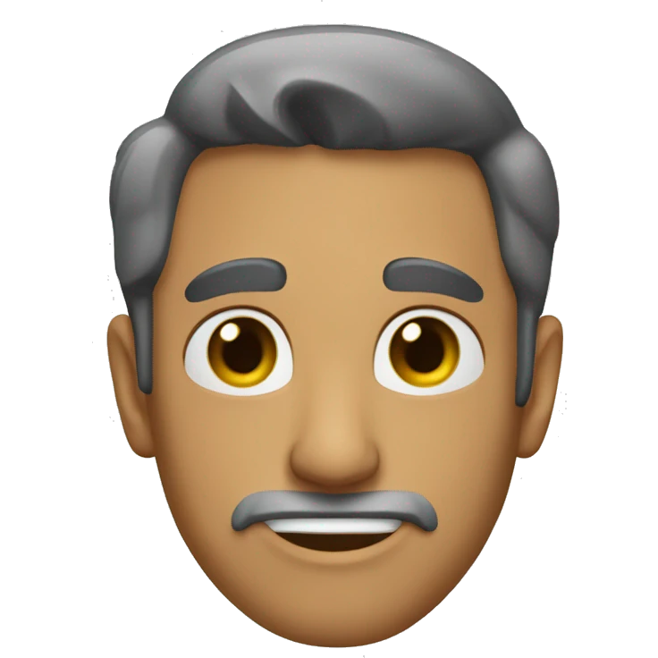 Лысый ежик emoji