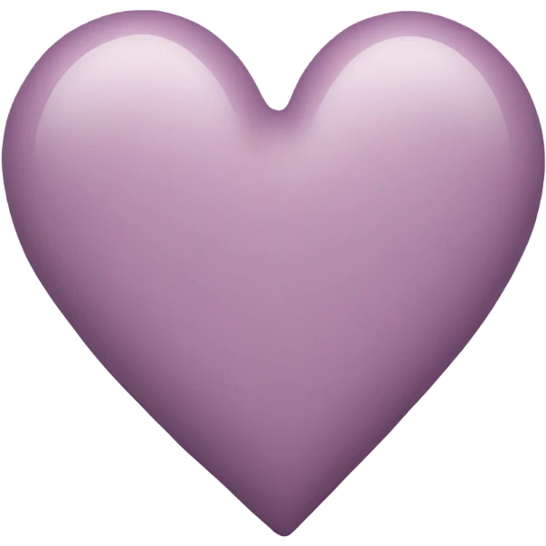 Mauve colored heart emoji