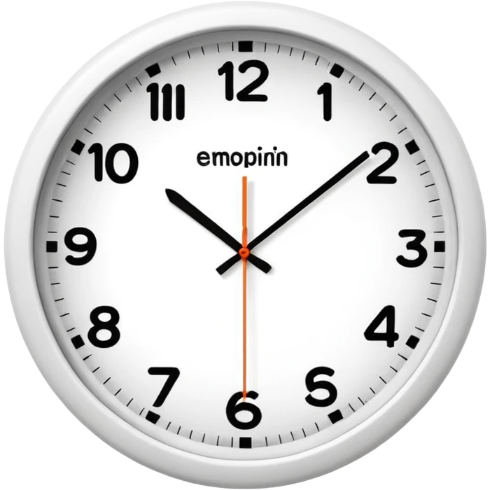 wall clock showing 8 am emoji