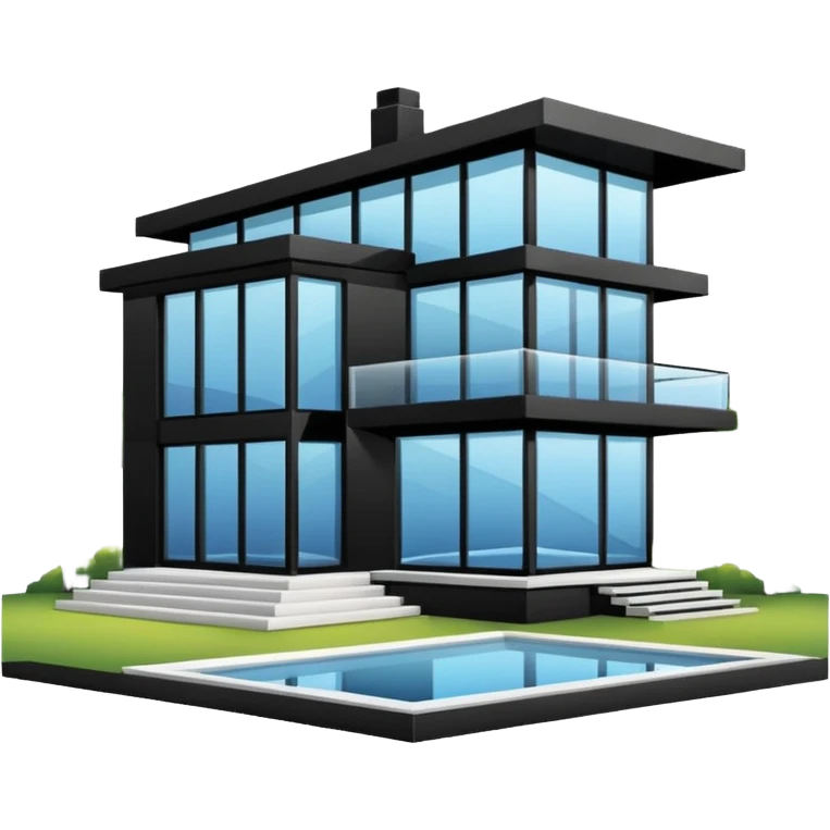 escenario casa moderna emoji