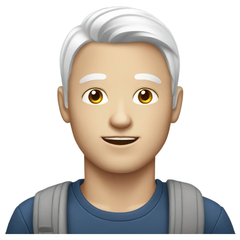 White-skinned male with phone emoji