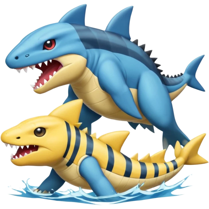 Zeraora-Sharpedo-Totodile-Gible-Ampharos-fusion emoji