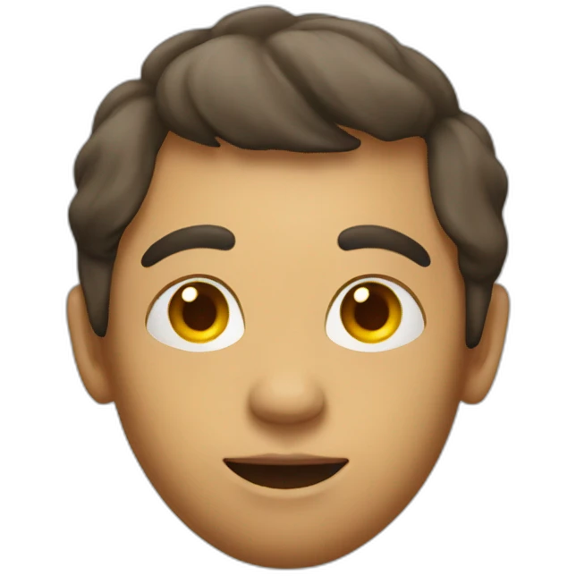 A human with an egg head emoji