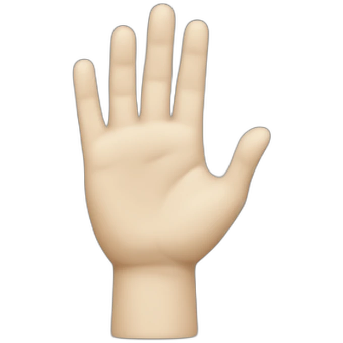 Raising hand to the top emoji
